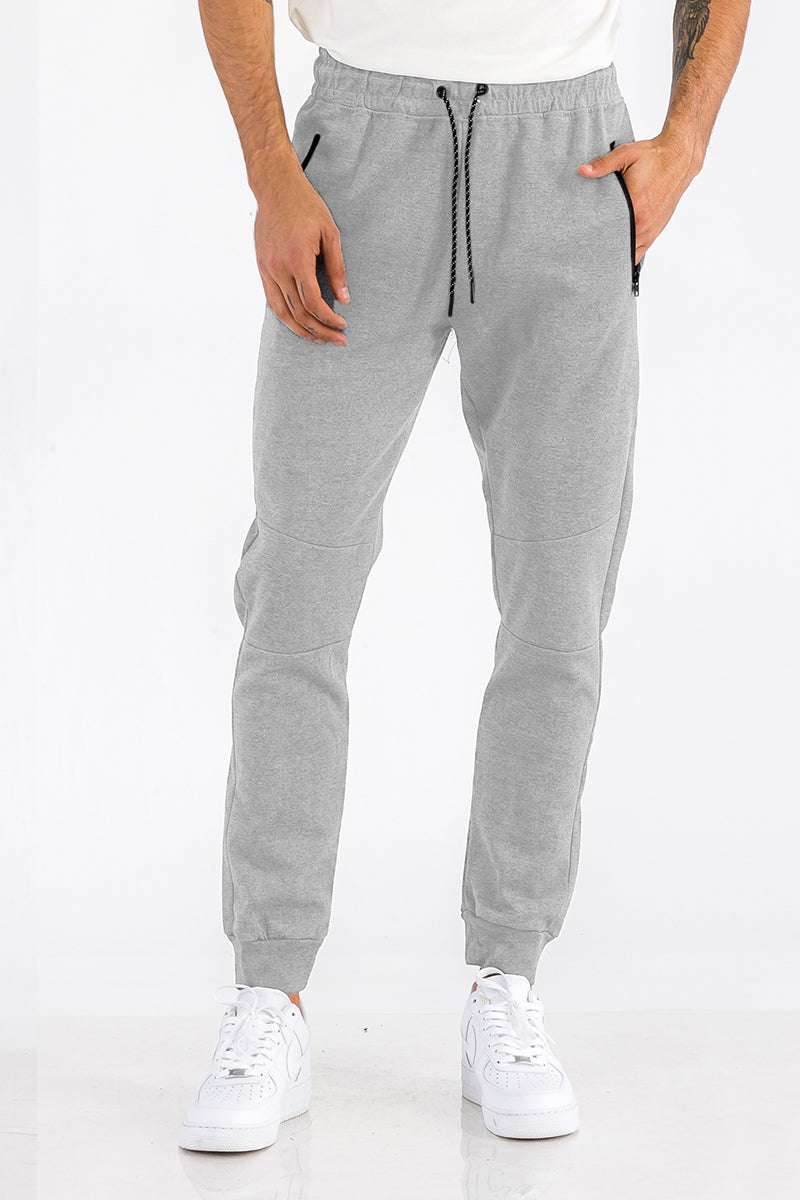 HEATHERED COTTON SWEATS.