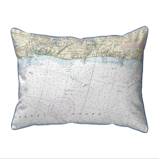 Betsy Drake SN13229HP 11 x 14 in. Harwich Port, MA Nautical Map Sm