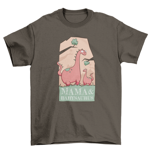 Mom and babysaurus t-shirt
