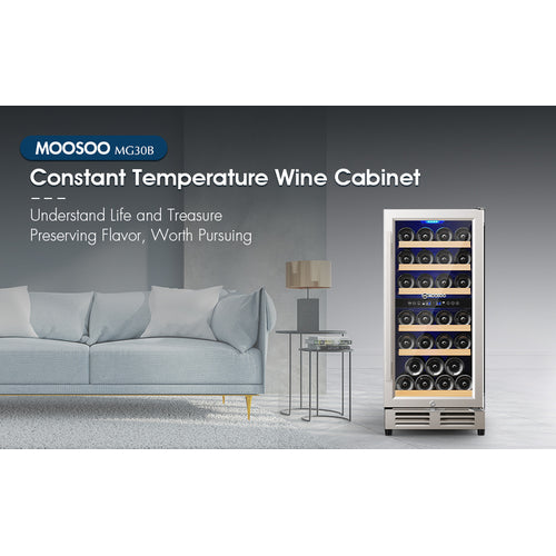 15 Inch Dual Zone Wine Cooler Refrigerator Wine Fridge