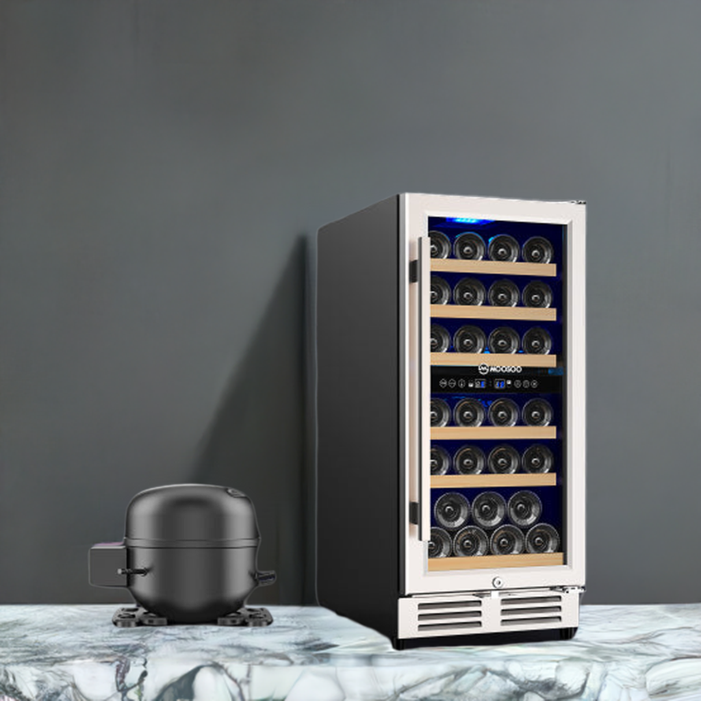 15 Inch Dual Zone Wine Cooler Refrigerator Wine Fridge